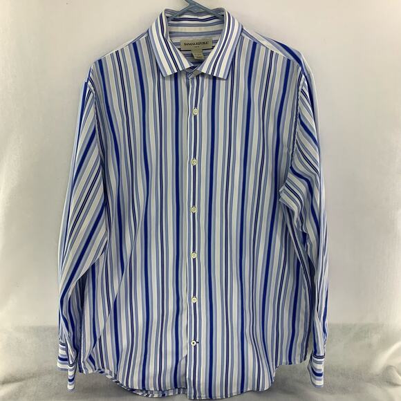 Banana Republic Men’s Long Sleeve Button Down Casual Shirt Size L - Picture 1 of 7